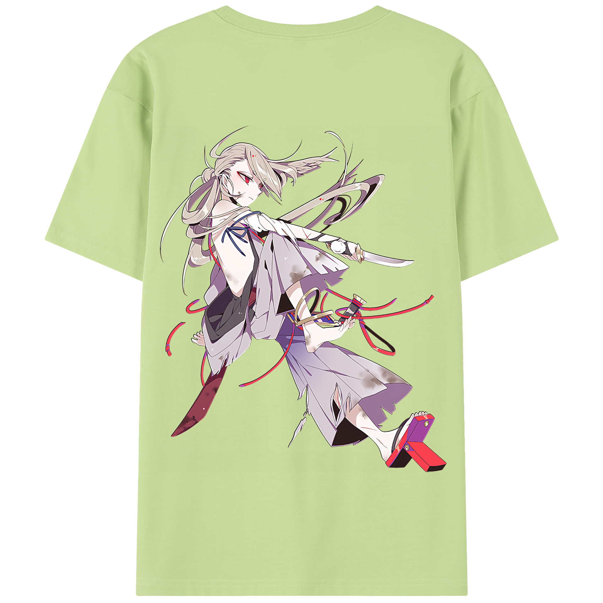 （画像用） 刀剣乱舞 Touken Ranbu 綿100％半袖Tシャツ（背面プリント）